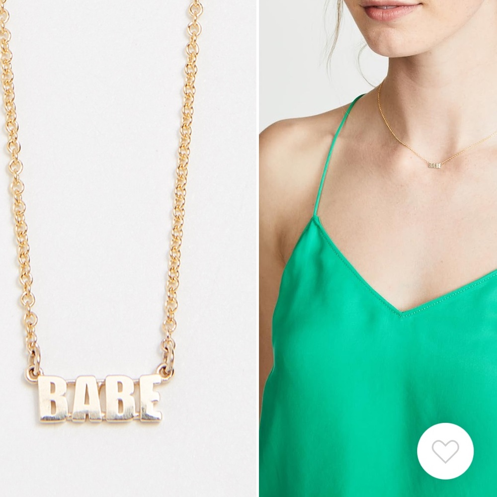 BABE gold necklace